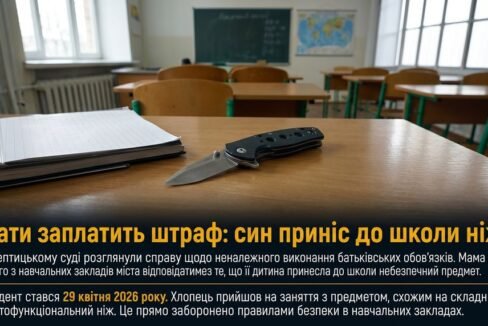У Шептицькому суд виніс рішення щодо матері учня