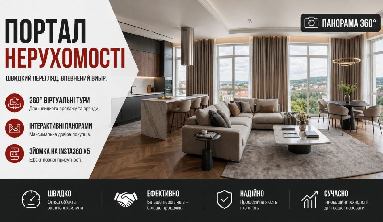 360° віртуальні тури у Шептицькому: зйомка на Insta360 X5