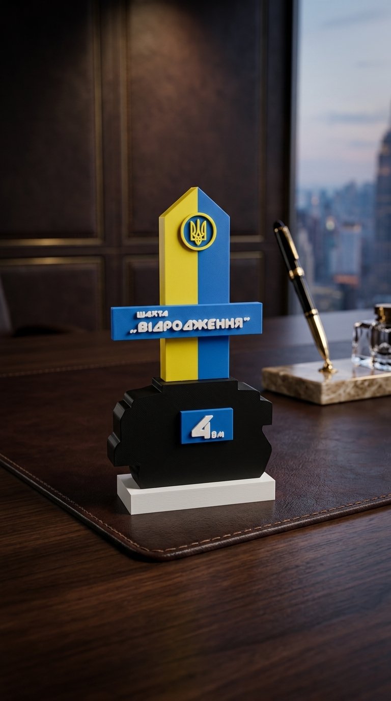 Сувенірна стела «Шахта Відродження»